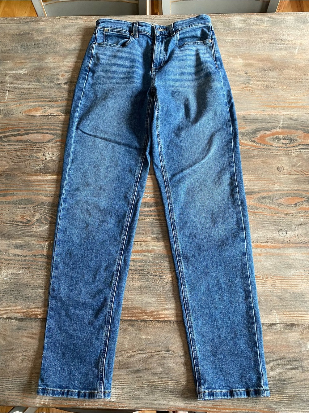 L.L. Bean Mid-Blue Women's Straight-Leg Jeans